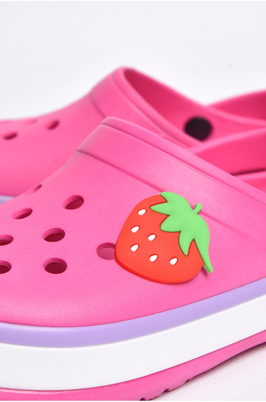 Крокси дитячі для дівчинки темно-рожевого кольору 3102-309 184064