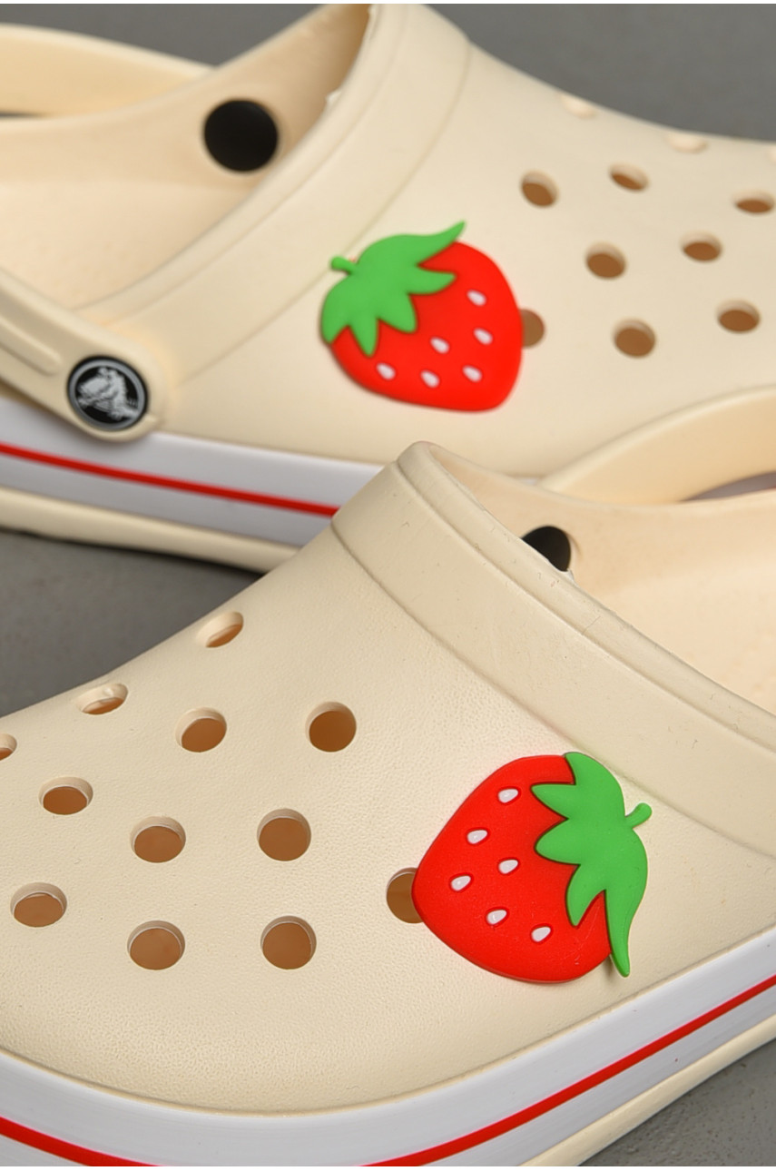 Крокси дитячі для дівчинки молочного кольору 3102-327 184067