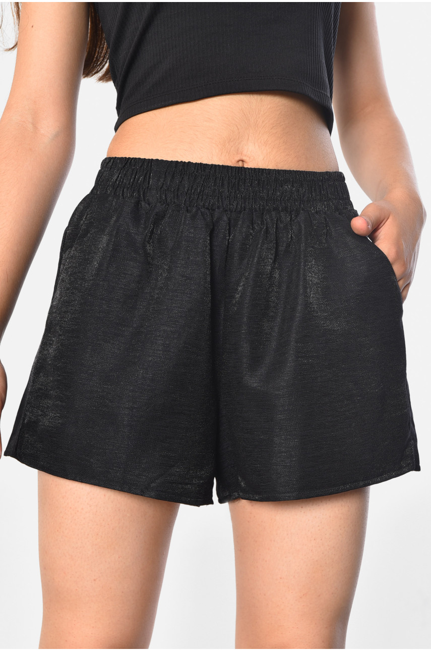 Шорты женские черного цвета 7001 184075 Шорты женские черного цвета 7001 184075