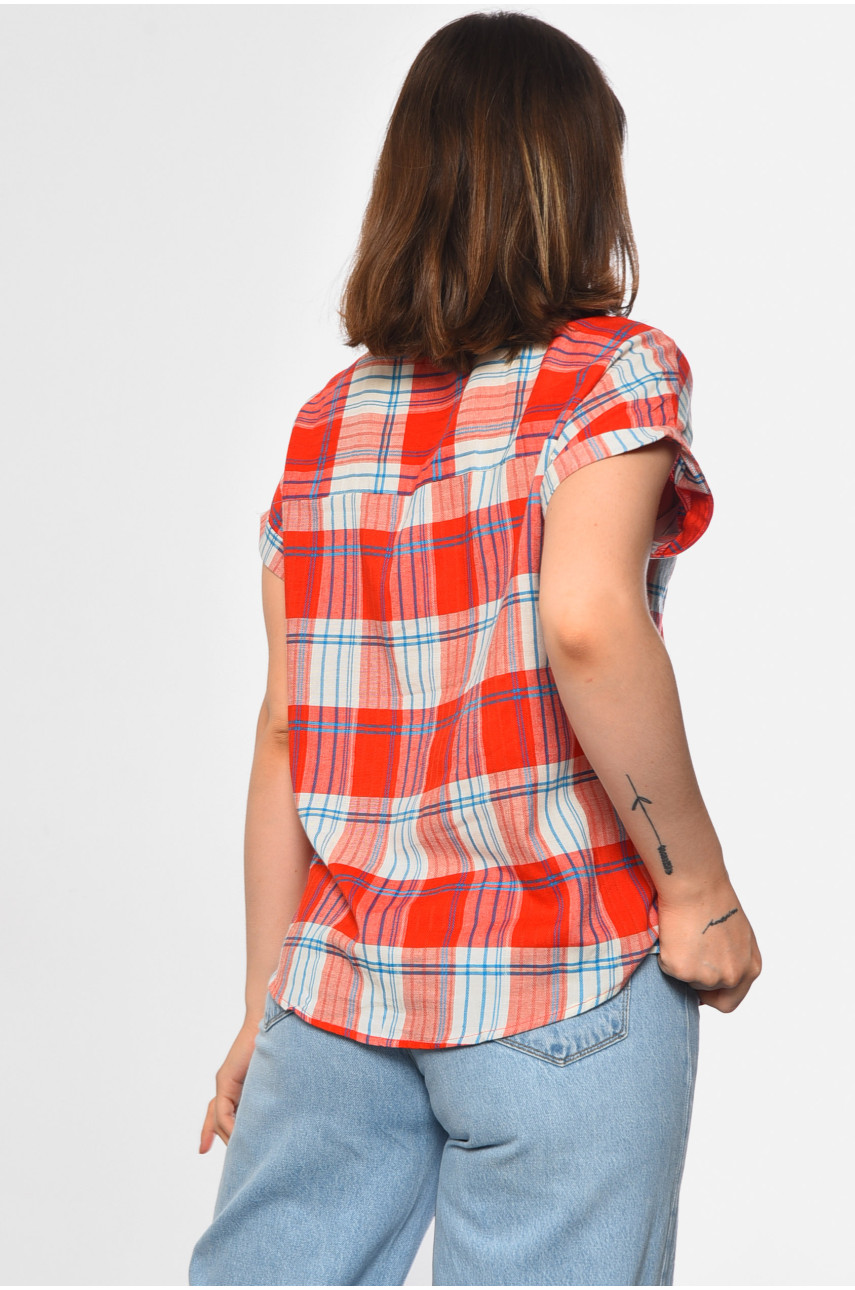 Рубашка женская красного цвета 1117 184093