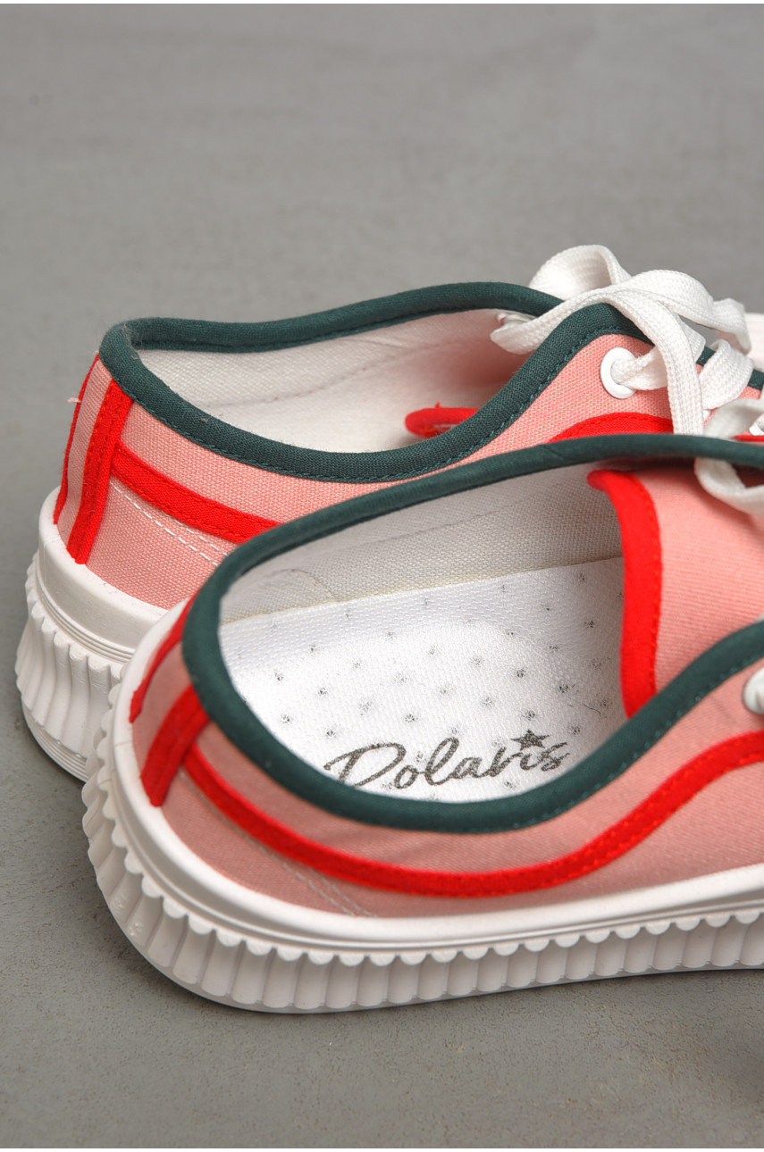 Кеды женские серого цвета на шнуровке текстиль 808-2 184110