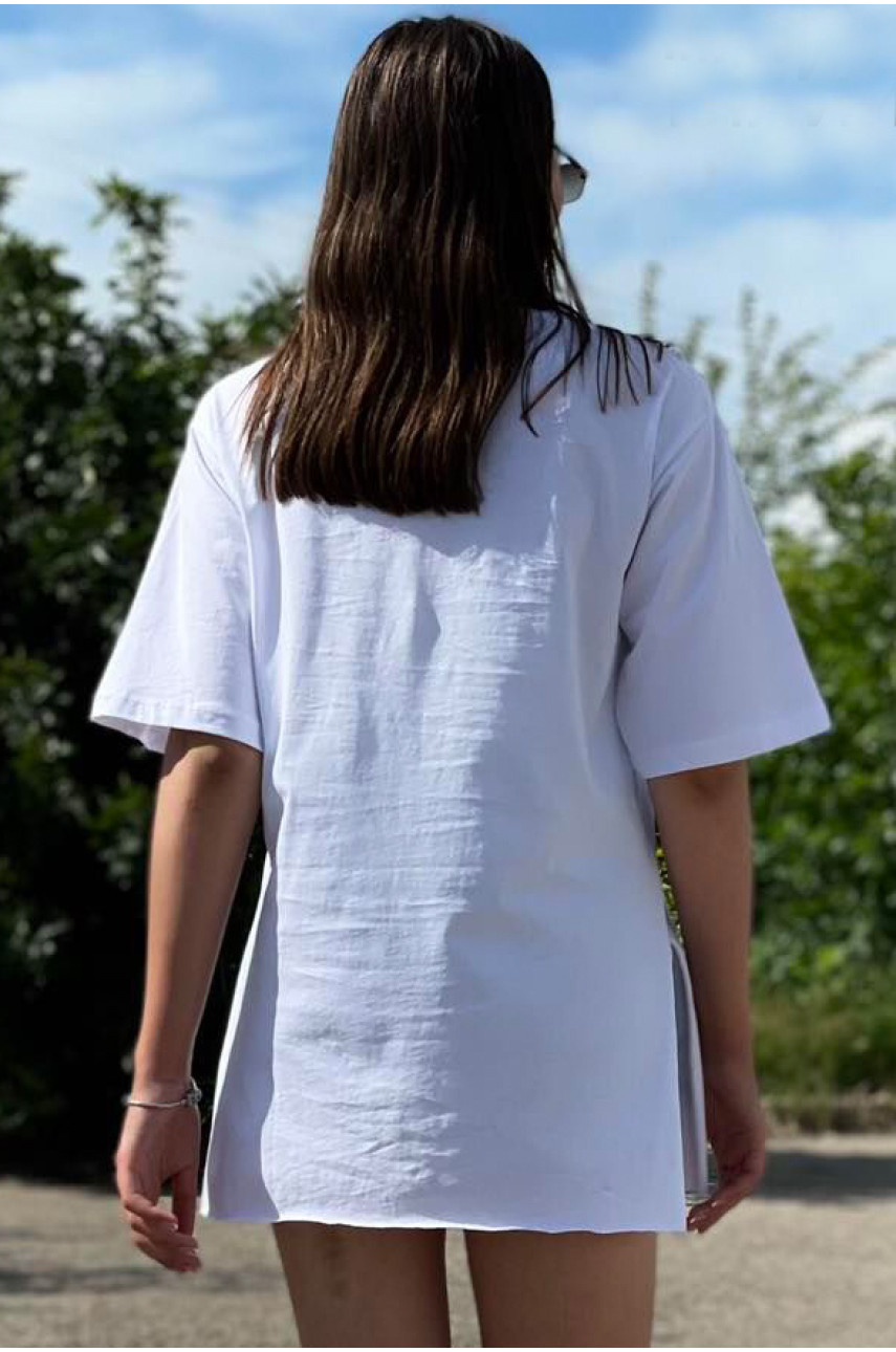 Футболка женская белого цвета 0038 184123 Футболка женская белого цвета 0038 184123