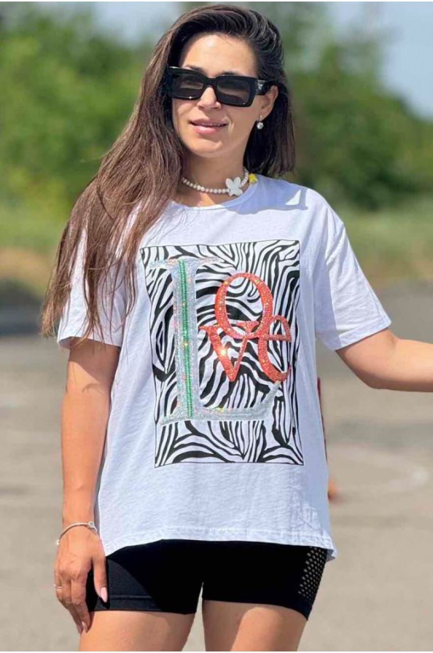 Футболка женская белого цвета 0041 184131 Футболка женская белого цвета 0041 184131