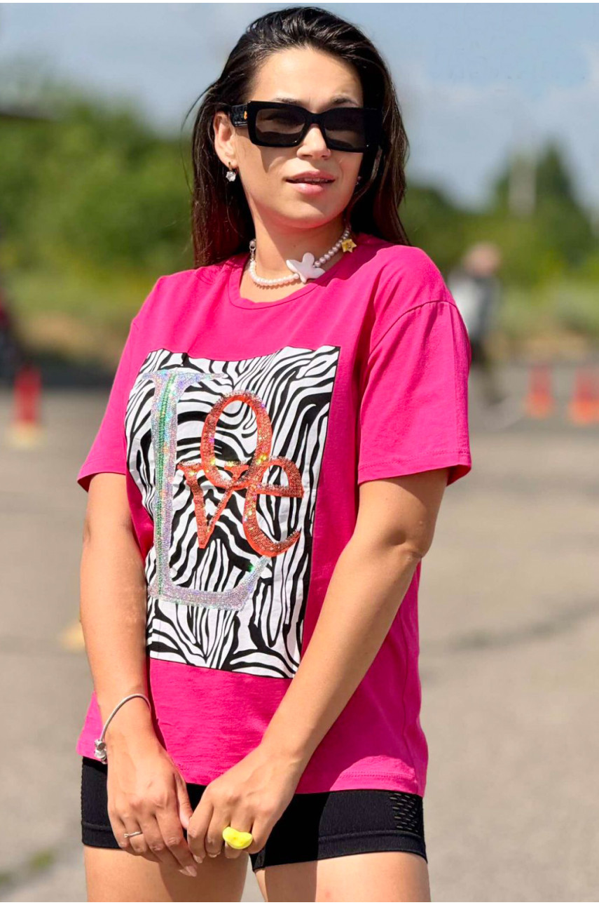 Футболка женская розового цвета 0041 184132 Футболка женская розового цвета 0041 184132