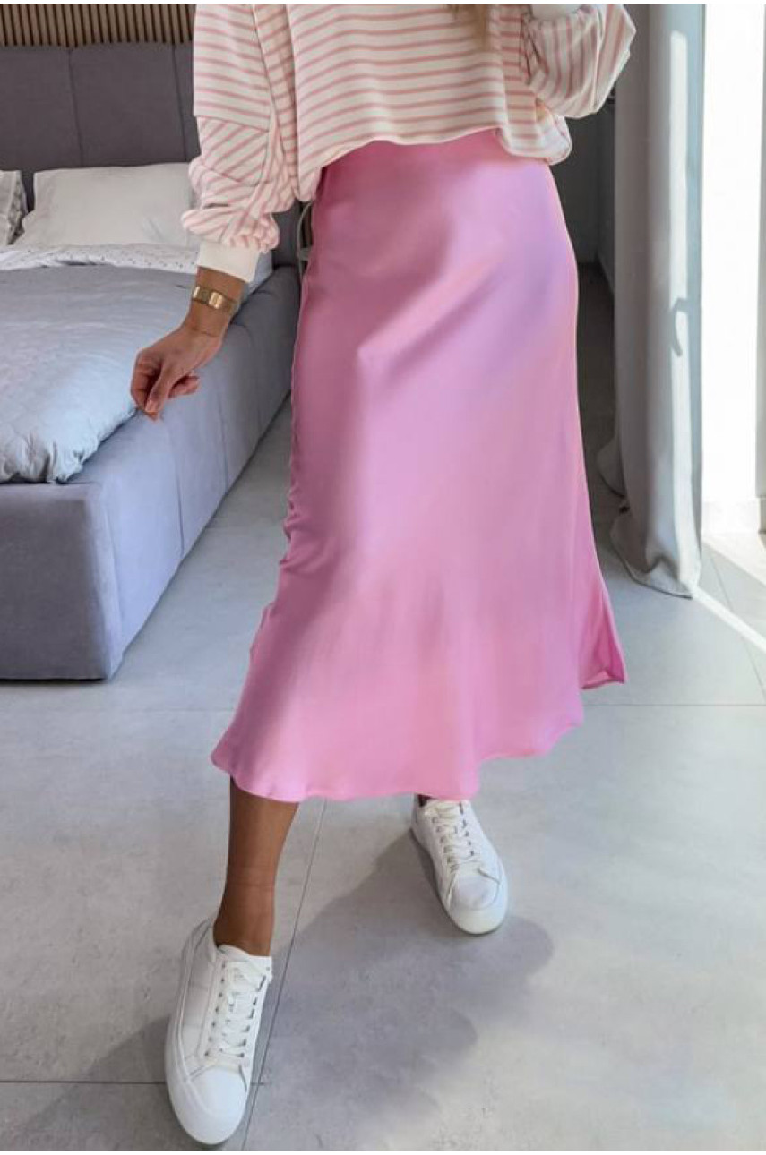 Юбка шелковая розового цвета 1372 184150