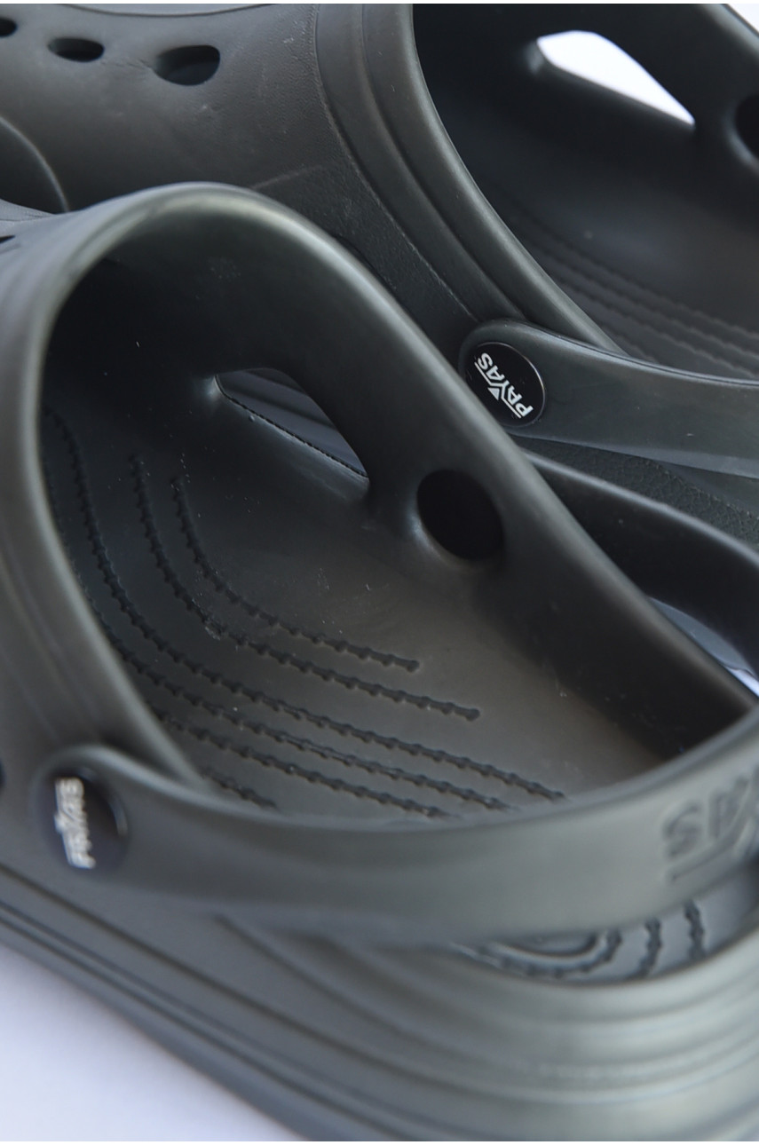 Кроксы мужские темно-зеленого цвета Payas 184154 Кроксы мужские темно-зеленого цвета Payas 184154