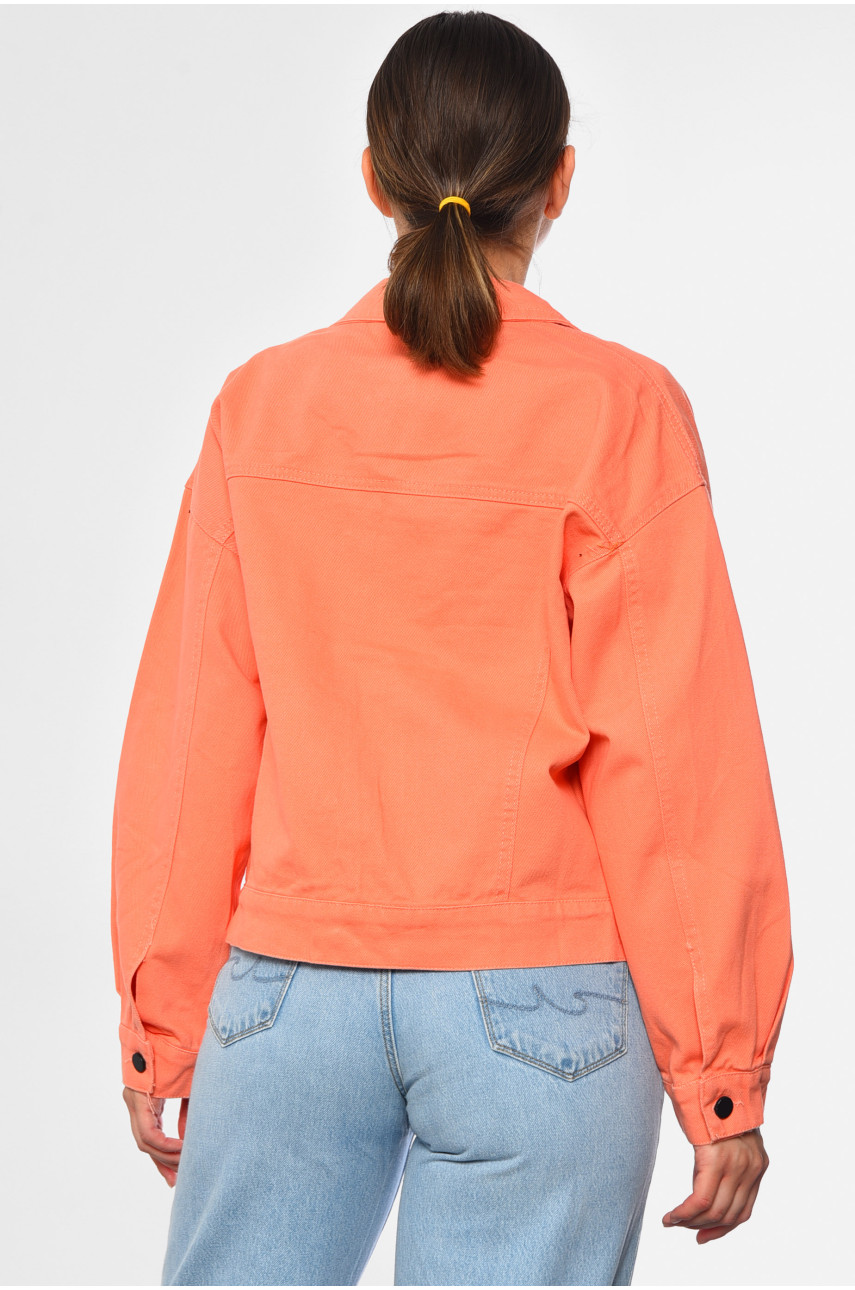 Джинсівка жіноча персикового кольору 801 184213 Джинсівка жіноча персикового кольору 801 184213