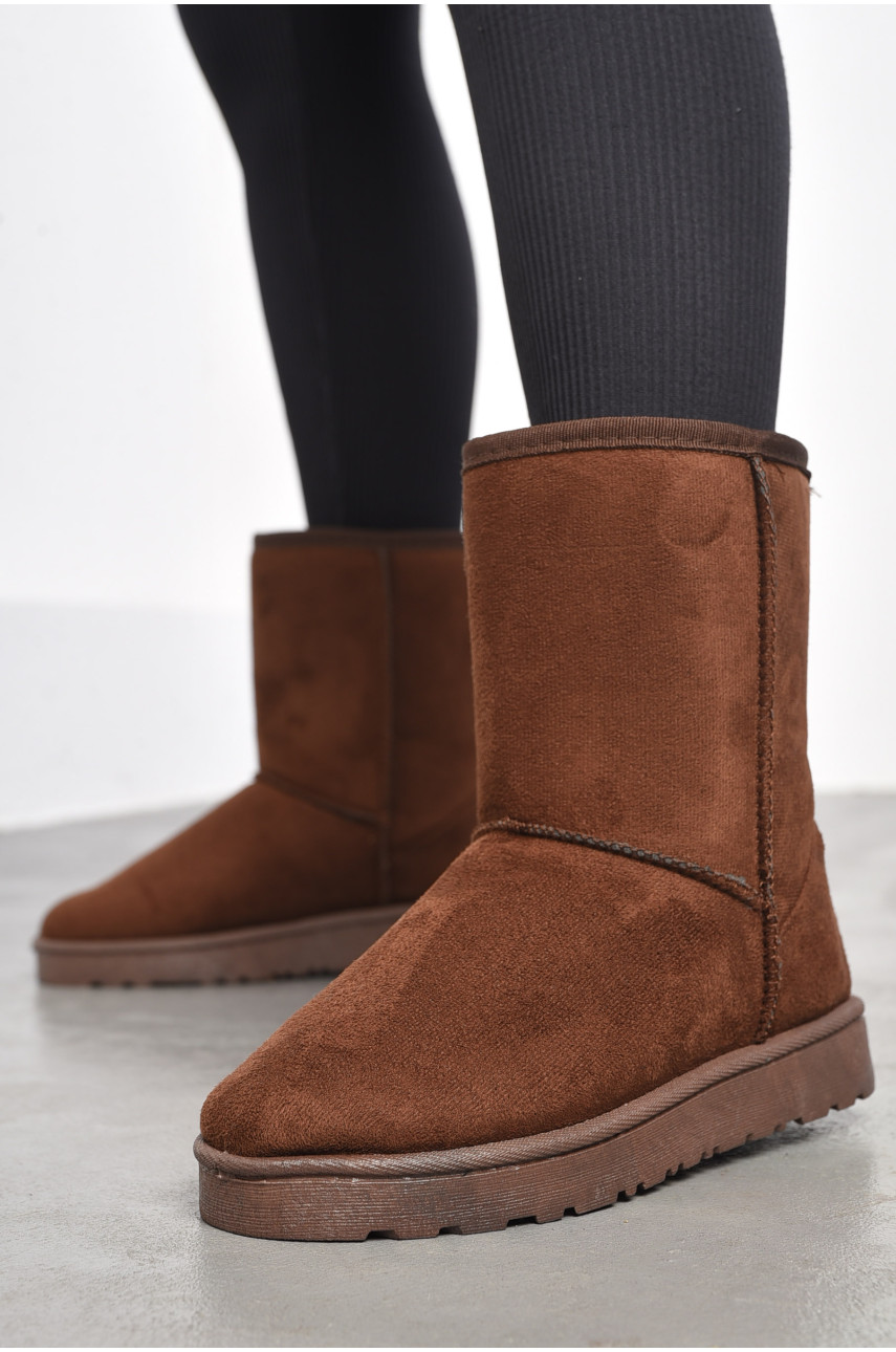 Угги женские на меху коричневого цвета 7-5 184230