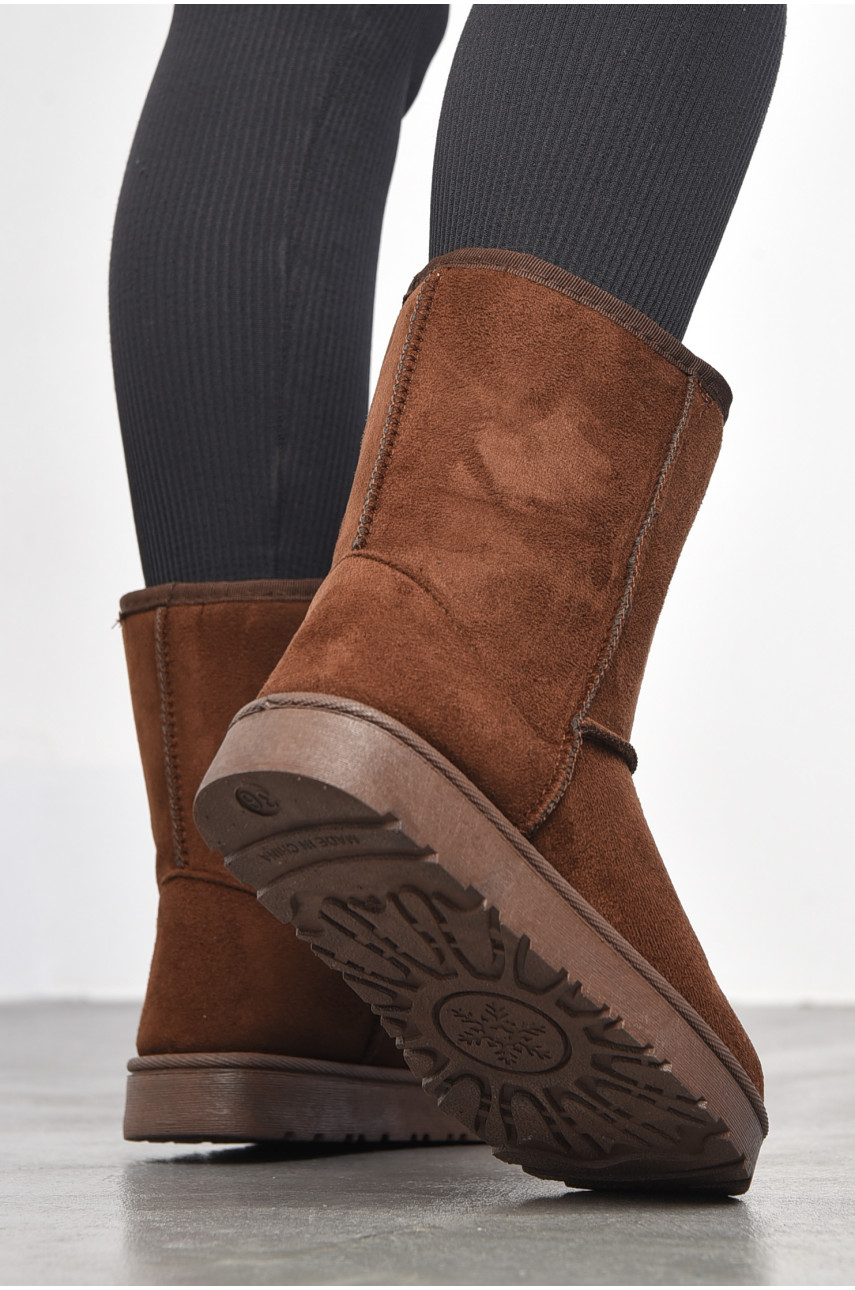 Угги женские на меху коричневого цвета 7-5 184230
