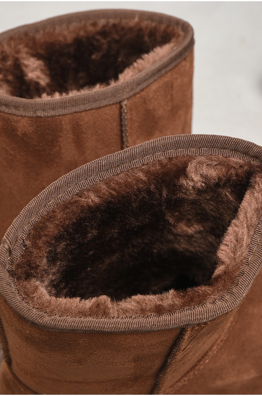 Угги женские на меху коричневого цвета 7-5 184230