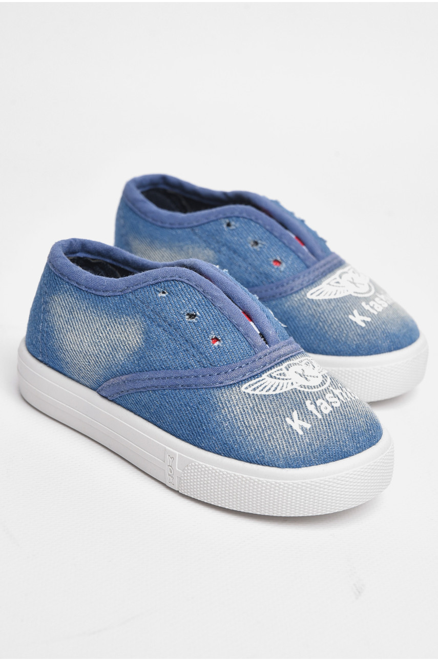 Мокасини дитячі синього кольору в749 184236