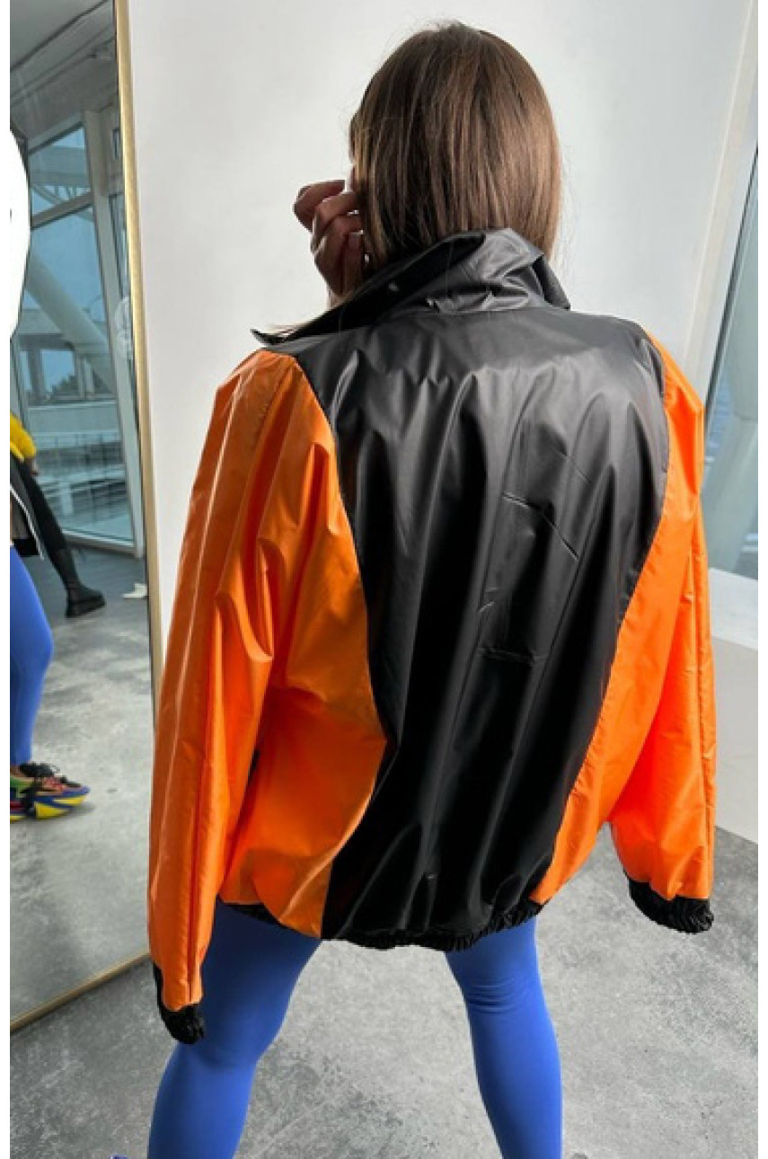 Вітрівка жіноча помаранчевого кольору 126 184242