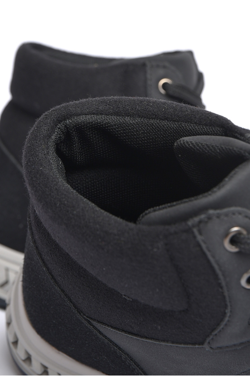 Ботинки мужские  демисезонные черного цвета 3216 184270