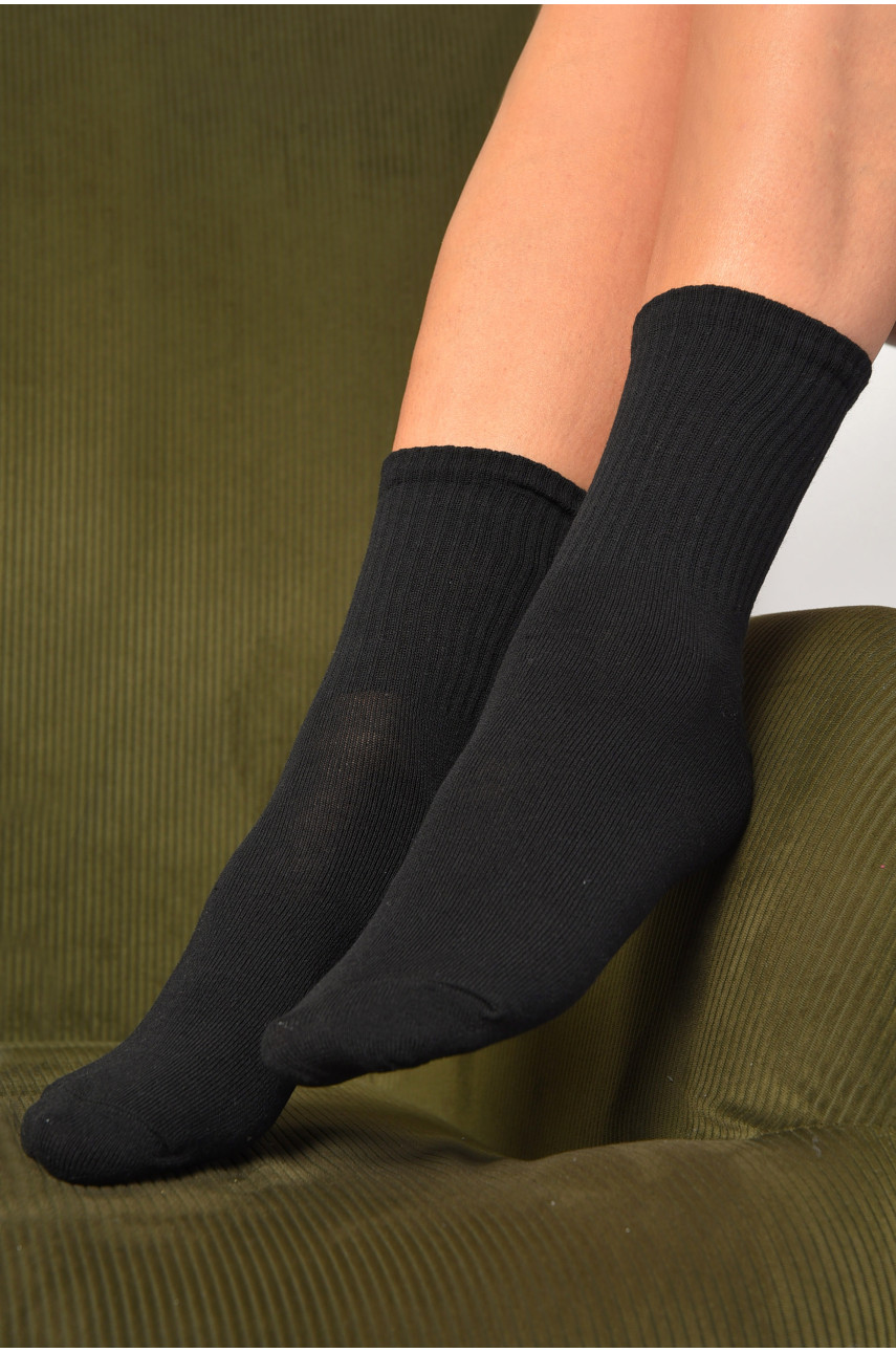 Носки женские демисезонные черного цвета 184290