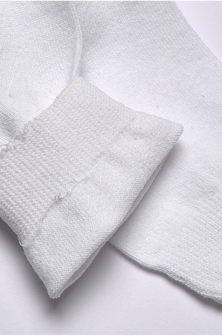 Набір жіночих демісезонних шкарпеток білого кольору 10 пар 184322