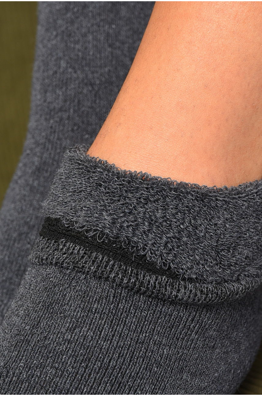 Носки женские махровые серого цвета 184333 Носки женские махровые серого цвета 184333