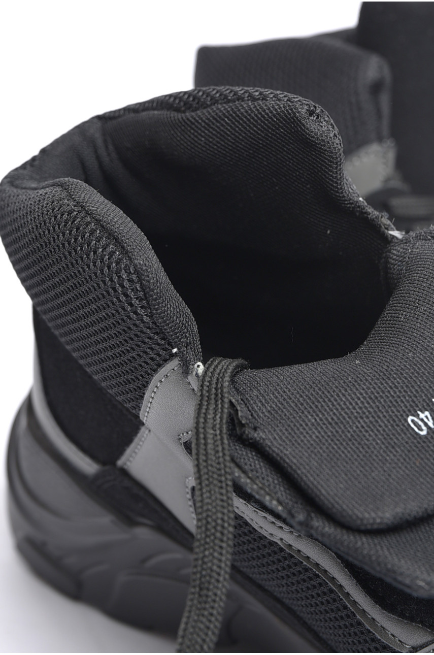 Черевики чоловічі демісезонні чорного кольору 2249 184345