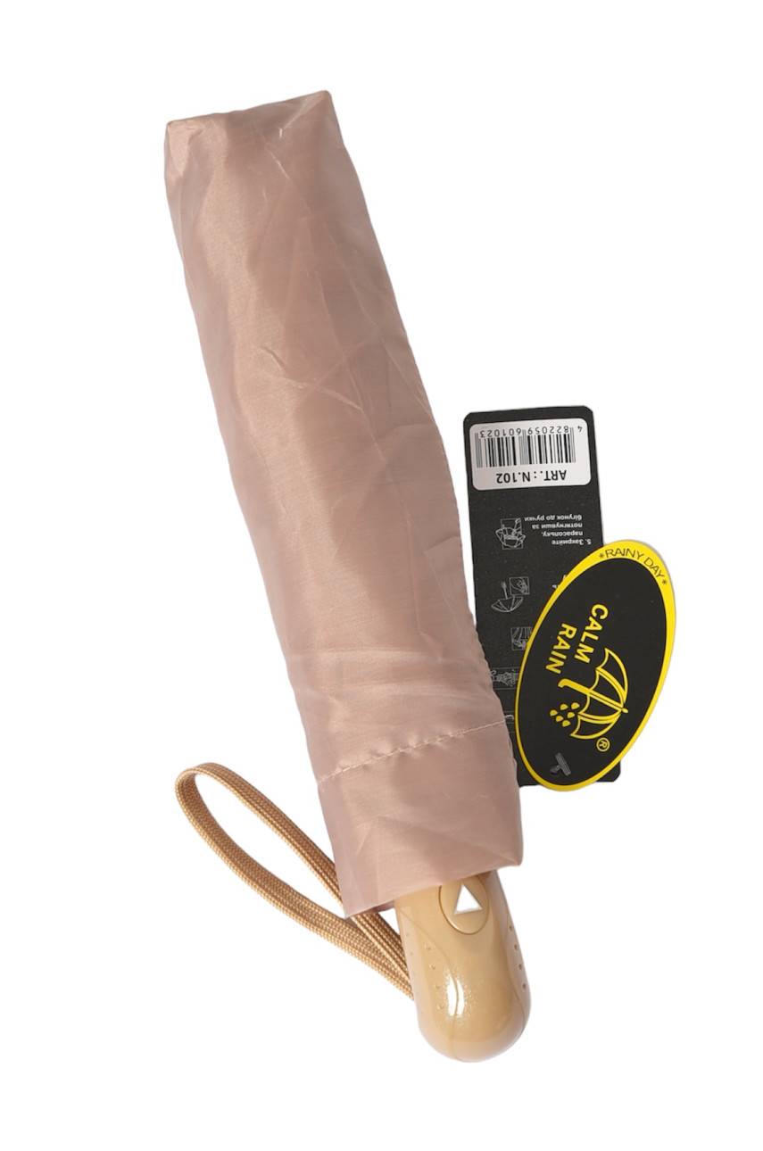 Зонт полуавтомат бежевого цвета N102 184351