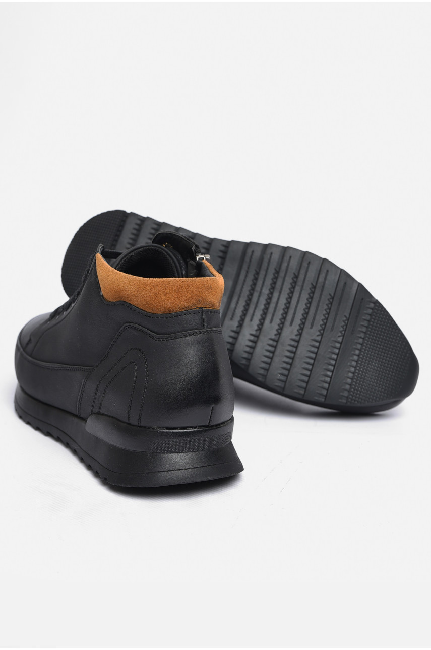 Черевики чоловічі демісезонні чорного кольору 19514-3 184356 Черевики чоловічі демісезонні чорного кольору 19514-3 184356