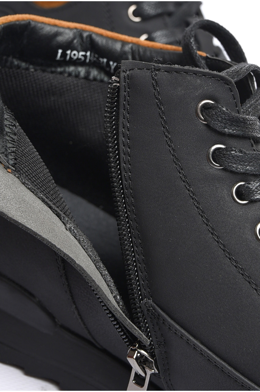 Черевики чоловічі демісезонні чорного кольору 19514-3 184356 Черевики чоловічі демісезонні чорного кольору 19514-3 184356