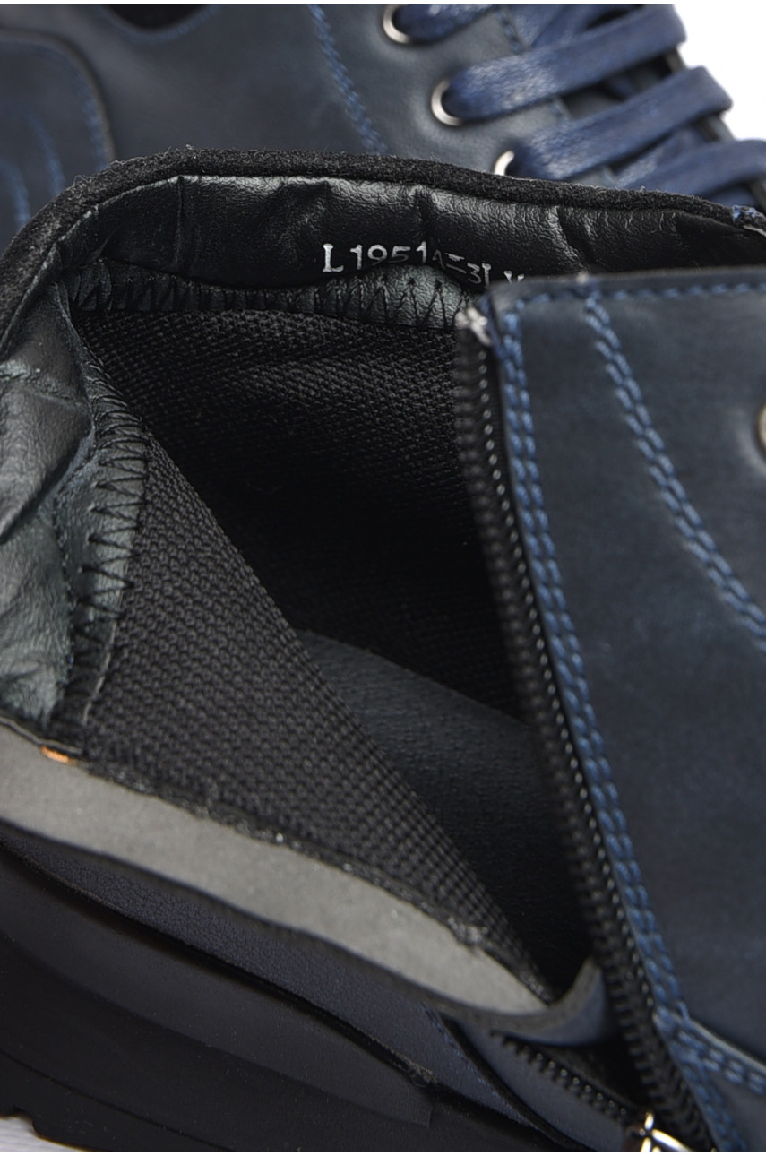 Черевики чоловічі демісезонні темно-синього кольору 19514-3 184357