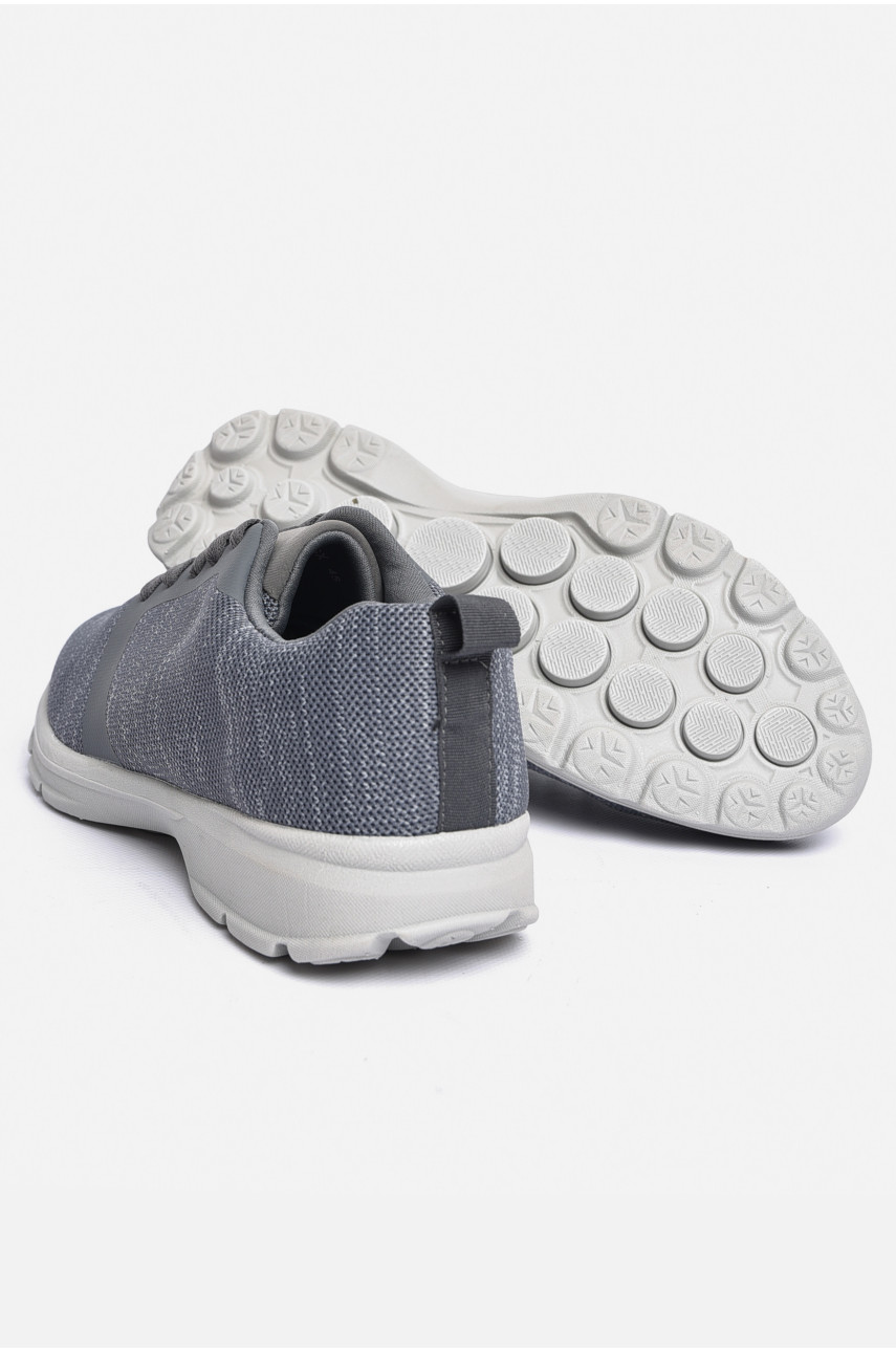 Кросівки чоловічі сірого кольору на шнурівці к17-3256 184362 Кросівки чоловічі сірого кольору на шнурівці к17-3256 184362