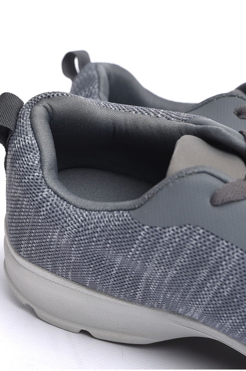 Кросівки чоловічі сірого кольору на шнурівці к17-3256 184362 Кросівки чоловічі сірого кольору на шнурівці к17-3256 184362