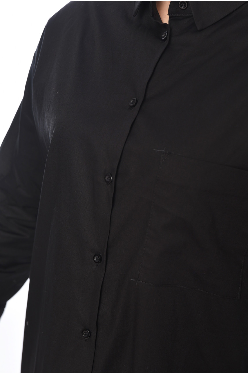 Платье-рубашка женское черного цвета 0423 184367