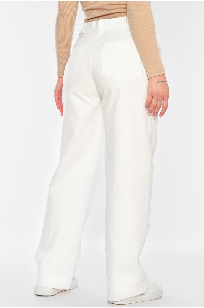Брюки жіночі молочного кольору 3425 184381 Брюки жіночі молочного кольору 3425 184381