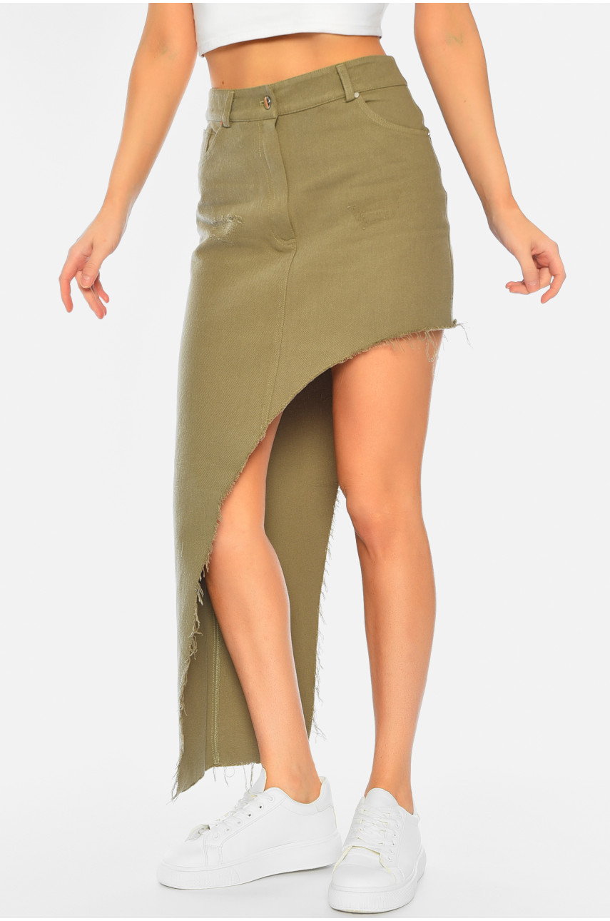 Юбка женская цвета хаки 3597 184389