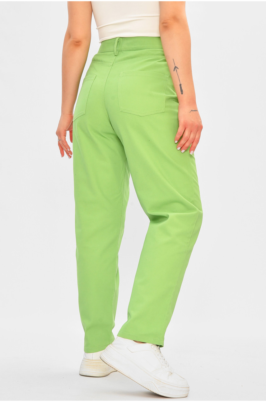 Штаны женские зеленого цвета 3555 184401
