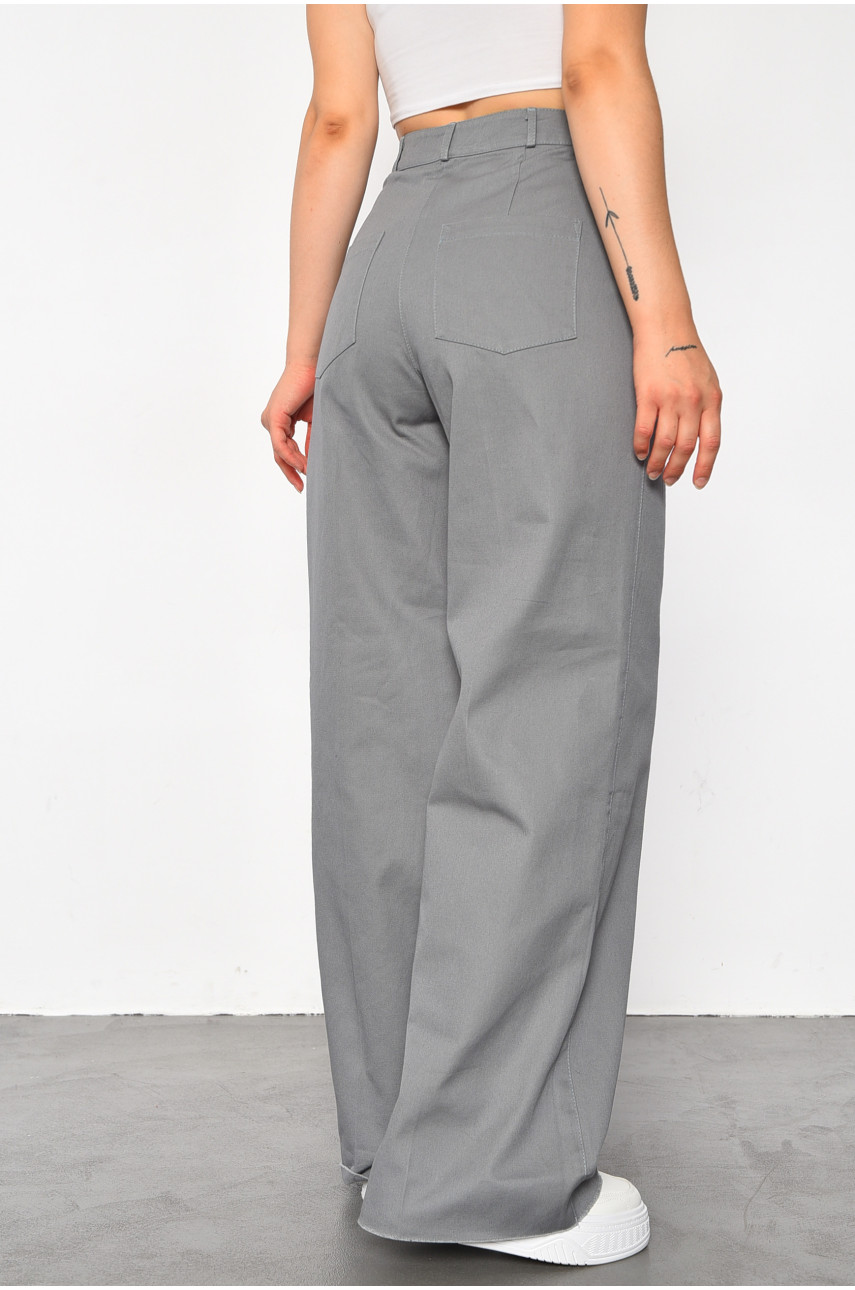 Штаны женские светло-серого цвета 3410 184405