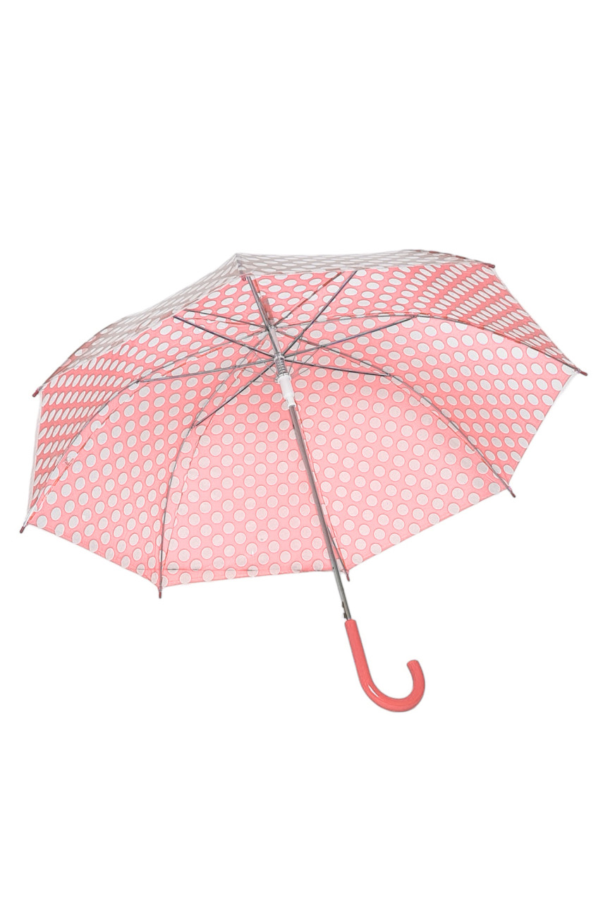 Зонт полуавтомат трость светло-розового цвета 018 184410