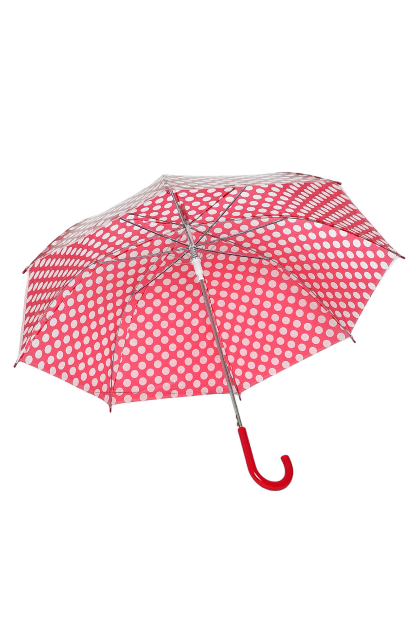 Зонт полуавтомат трость малинового цвета 018 184413 Зонт полуавтомат трость малинового цвета 018 184413