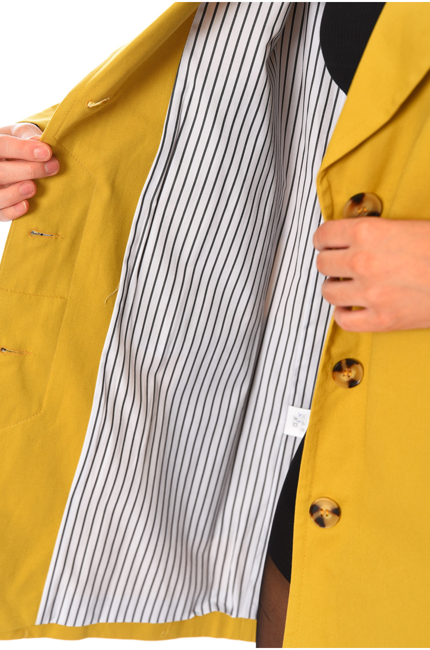 Пальто жіноче гірчичного кольору 0501 184426