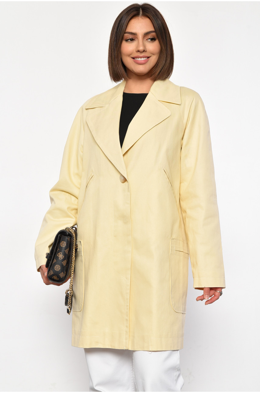 Пальто жіноче бежевого кольору 0501 184428