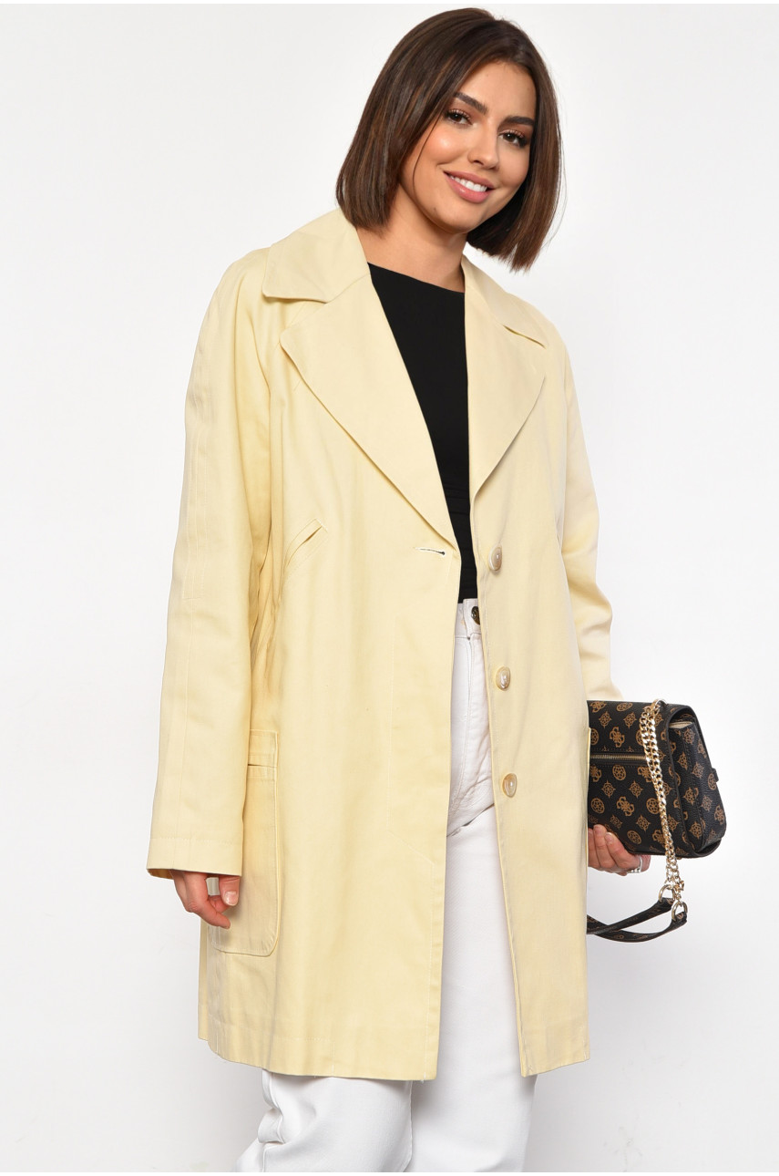 Пальто жіноче бежевого кольору 0501 184428