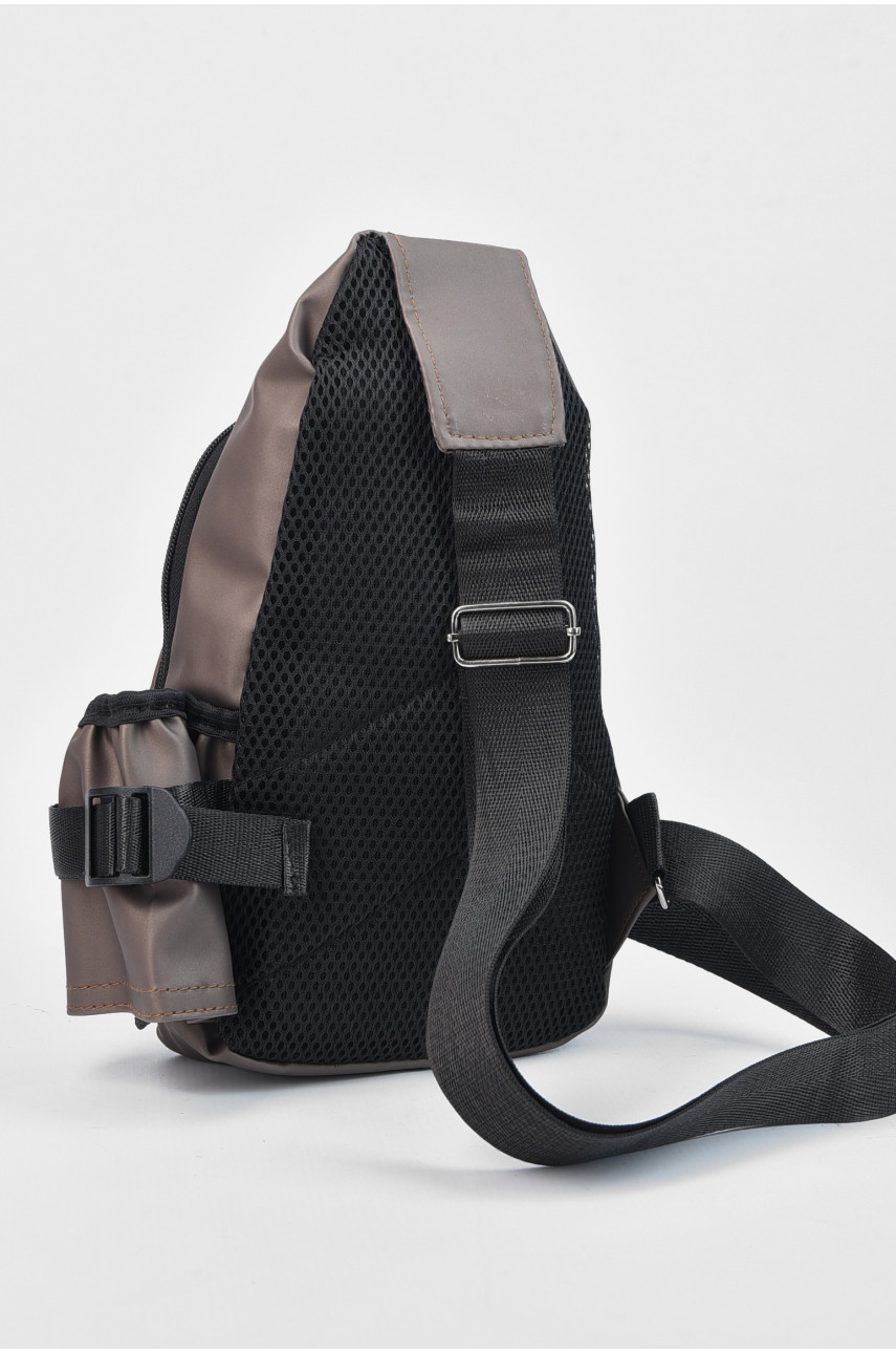Сумка чоловіча через плече з екошкіри темно-бежевого кольору 534 184464 Сумка чоловіча через плече з екошкіри темно-бежевого кольору 534 184464