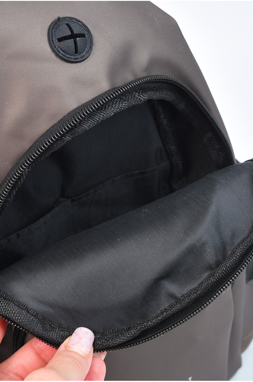 Сумка чоловіча через плече з екошкіри темно-бежевого кольору 534 184464 Сумка чоловіча через плече з екошкіри темно-бежевого кольору 534 184464