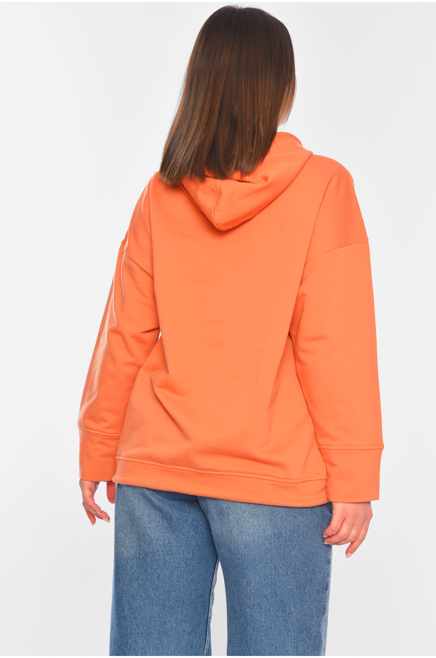 Худи женское на флисе терракотового цвета 1005 184555 Худи женское на флисе терракотового цвета 1005 184555