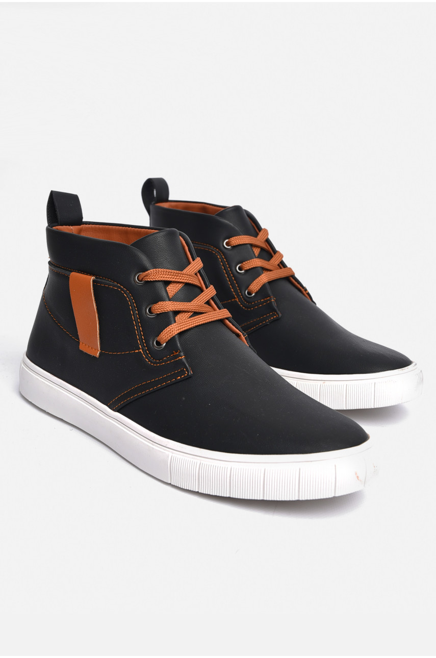 Черевики чоловічі демісезонні чорного кольору к29-285-1 184582