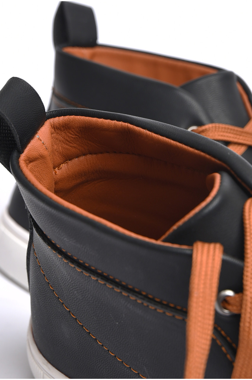 Черевики чоловічі демісезонні чорного кольору к29-285-1 184582