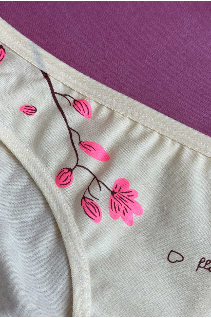 Трусики детские для девочки жолтого цвета 08 184595