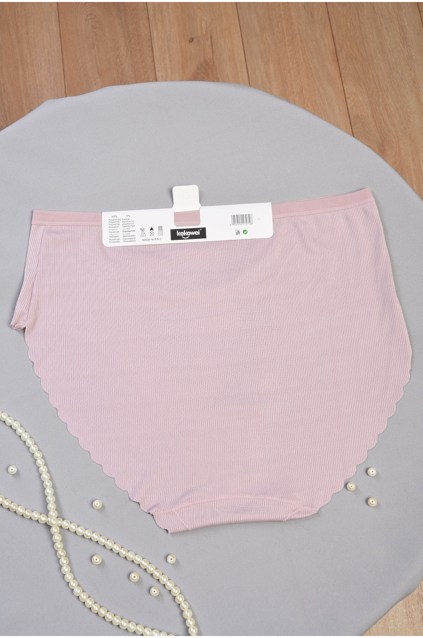 Труси жіночі напівбатальні пудрового кольору 3957 184781 Труси жіночі напівбатальні пудрового кольору 3957 184781
