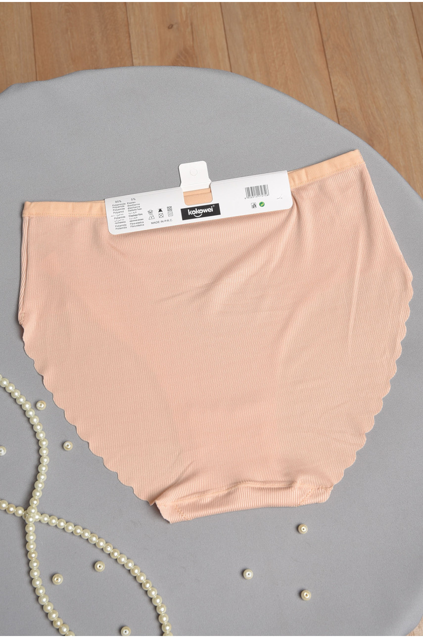 Труси жіночі напівбатальні бежевого кольору 3957 184783 Труси жіночі напівбатальні бежевого кольору 3957 184783