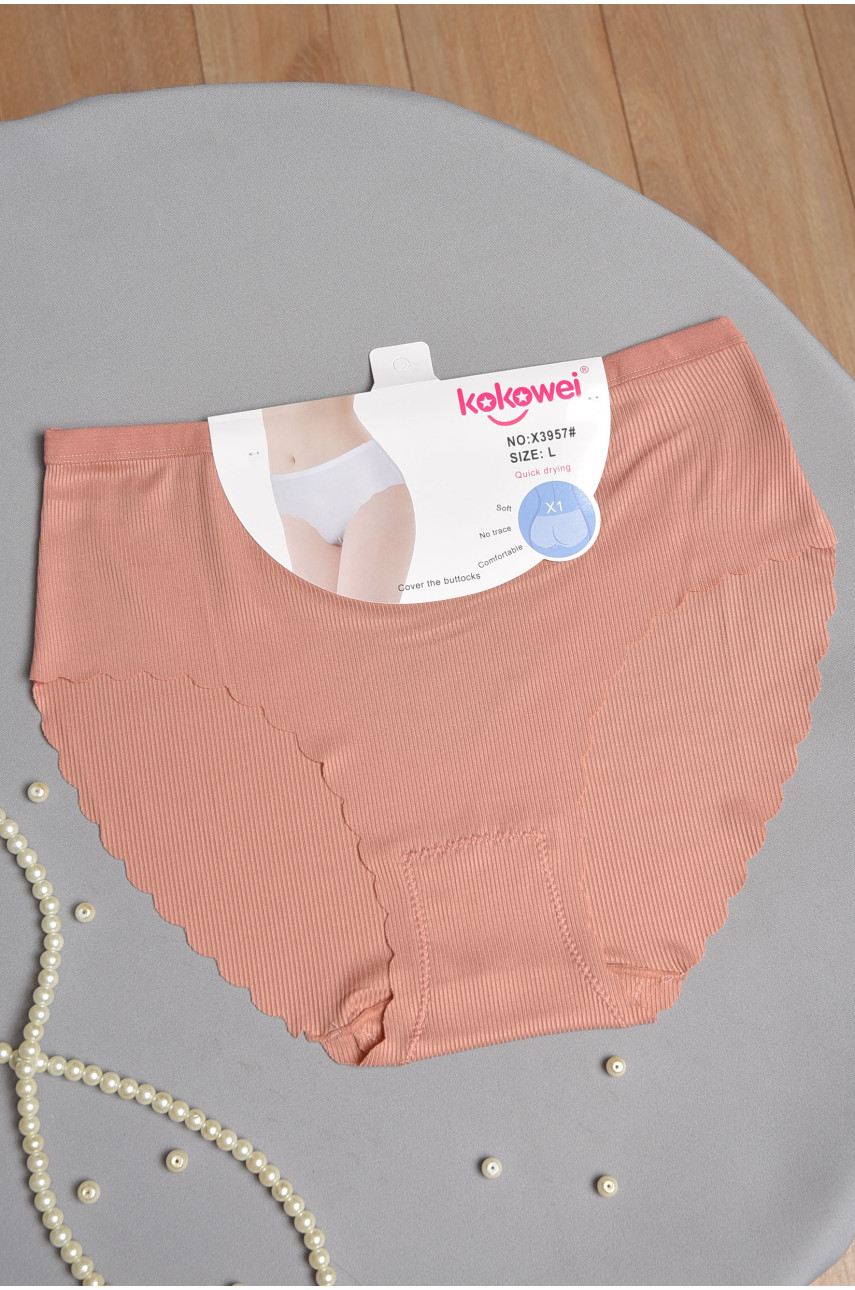 Трусы женские полубатальные розового цвета 3957 184786