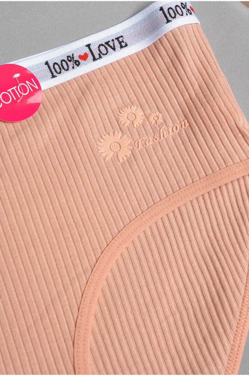 Труси жіночі батальні бежевого кольору 3321 184907