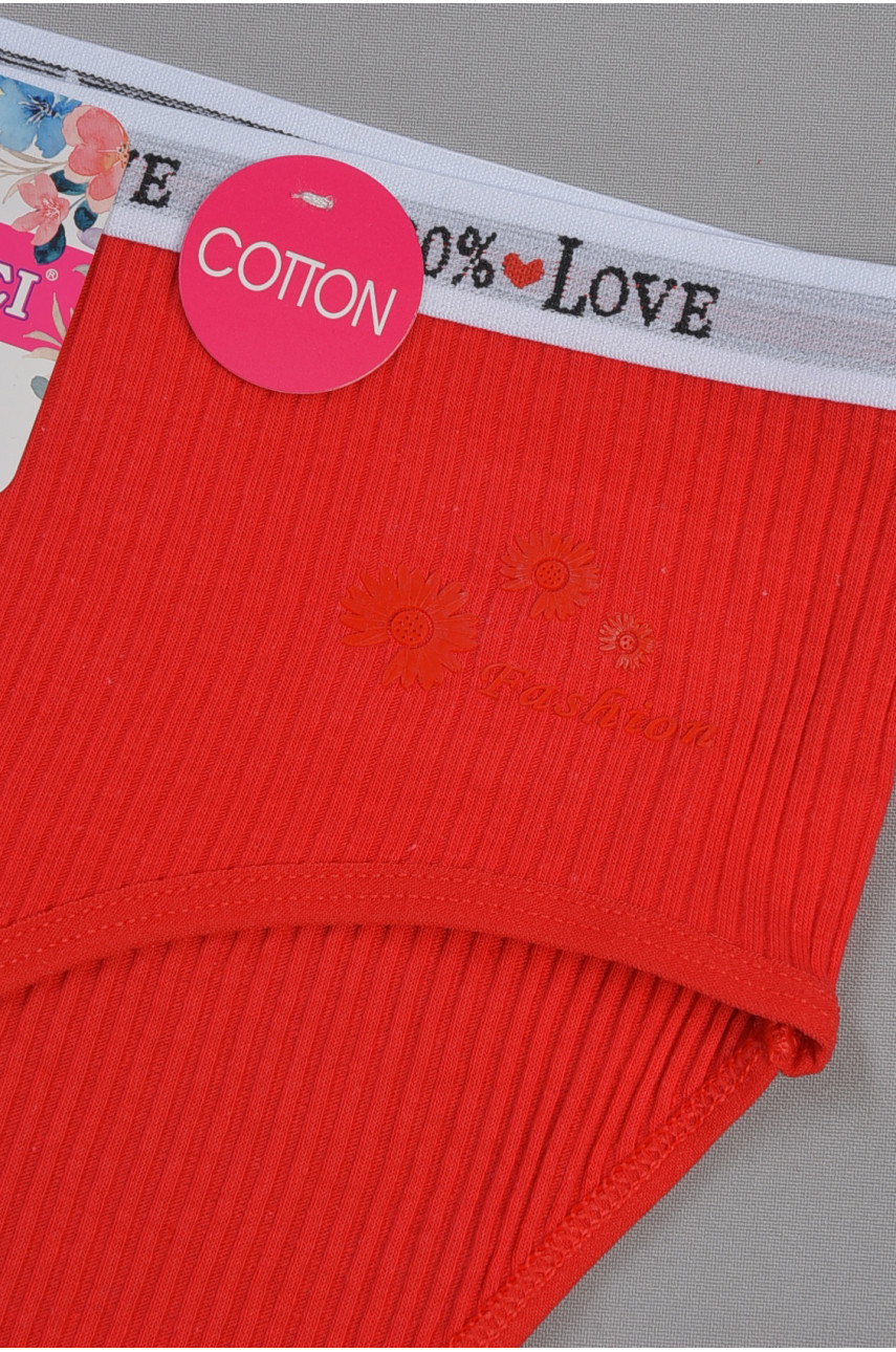 Трусы женские батальные красного цвета 3321 184910 Трусы женские батальные красного цвета 3321 184910