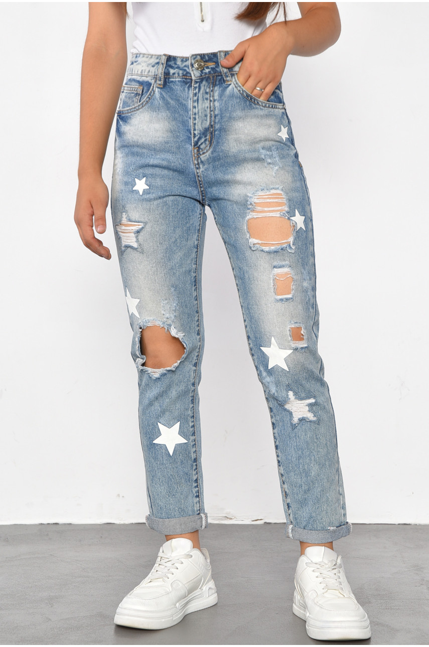 Джинси жіночі блакитного кольору 9278 184970 Джинси жіночі блакитного кольору 9278 184970