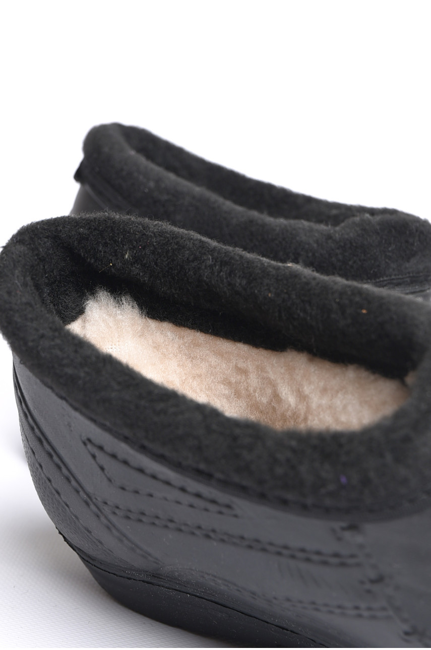 Калоші чоловічі на хутрі чорного кольору ГП-03 185090